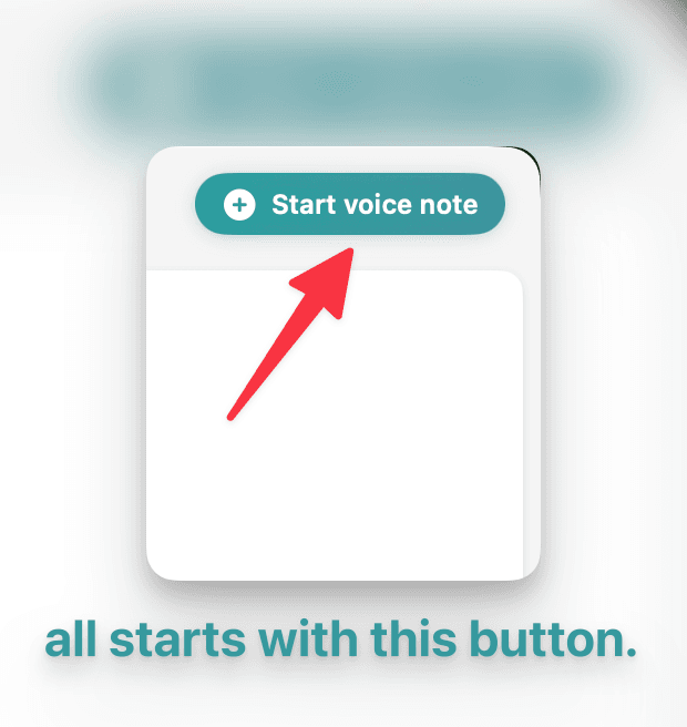 WeNotely 会议前界面 - 一键开始录音功能,简洁的录音控制按钮